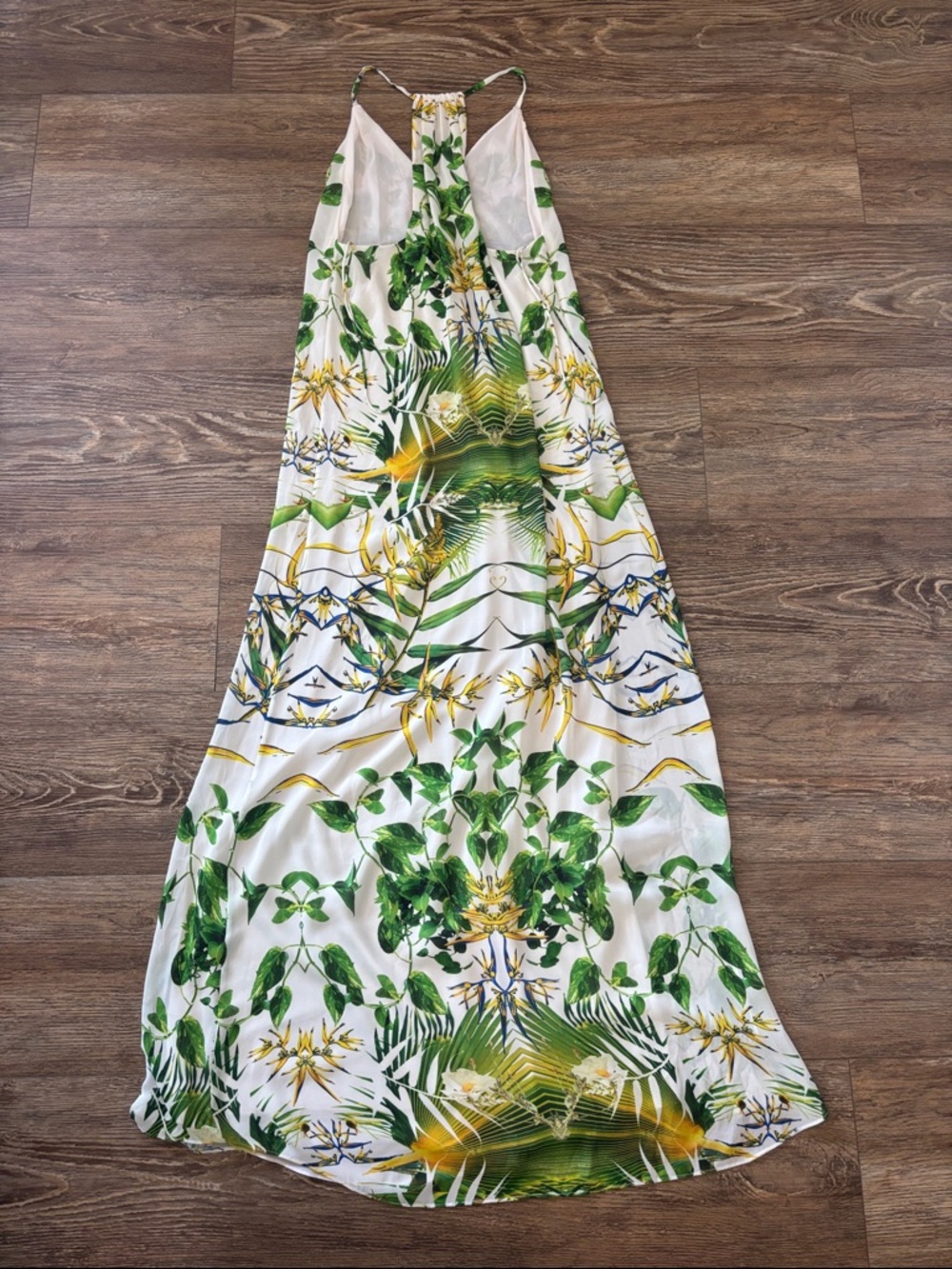 ALICE + OLIVIA Sunburst Palm Y Back Maxi Dress Women's Size Small - Picture 13 of 13